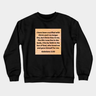 Bible Verse Galatians 2:20 Crewneck Sweatshirt